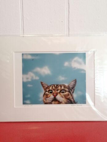Curious Cat Print by Victoria Coleman
